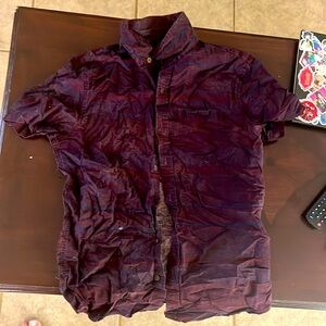 Men’s Red Button Up